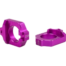 Works Connection Yamaha YZ250/450F 10-27 Purple Elite Axle Blocks