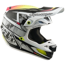 Troy Lee Designs 2026 SE5 Carbon Lined Up White Helmet