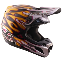 Troy Lee Designs 2026 SE5 Carbon Overspray Black/Gold Helmet