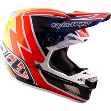 Troy Lee Designs 2026 SE5 Carbon Boltz Navy/White Helmet