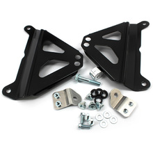 Works Connection Yamaha YZ250F 19-23 Black Radiator Braces