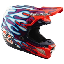 Troy Lee Designs 2026 SE5 Composite Overspray Violet/White Helmet