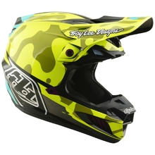 Troy Lee Designs 2026 SE5 Composite Myth Flo Yellow Helmet