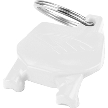 Cycra White Number Plate Key Ring