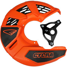 Cycra KTM SX/SXF 04-14 EXC/EXCF 15 Orange Disc Cover & Black Mount Kit