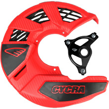 Cycra KTM/Husqvarna/Gas Gas 15-27 Red Disc Cover & Black Mount Kit
