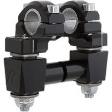 ROXspeedFX 7/8" & 1 1/8" Fat Bar Elite Black Anodised Pivoting Anti-Vibration Bar Risers
