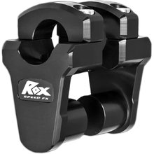 ROXspeedFX 1 1/8" Fat Bar Black Anodised Pivoting Bar Risers