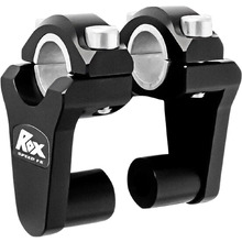 ROXspeedFX 7/8" & 1 1/8" Fat Bar Elite Black Anodised Pivoting Bar Risers