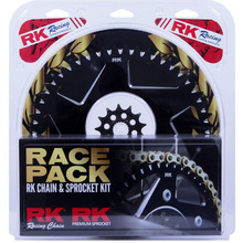RK Honda CR125R 04-07 CRF250R/X 04-17 Gold/Black Pro Chain & Sprocket Kit - 13/49T