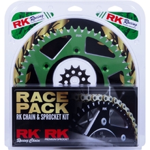 RK Kawasaki KX250F 06-24 Gold/Green Pro Chain & Sprocket Kit