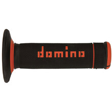 Domino A020 Half Waffle Black/Orange MX Grips