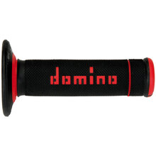 Domino A020 Half Waffle Black/Red MX Grips