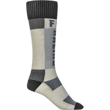 Fly Racing MX Thick Grey/Black Riding Socks