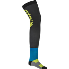 Fly Racing Hi-Vis/Black/Blue Knee Brace Socks