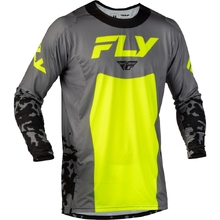 Fly Racing 2027 Lite Flake Grey/Hi Vis/Black Kids Jersey