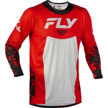 Fly Racing 2027 Lite Flake Red/Grey/Black Kids Jersey