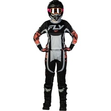 Fly Racing 2027 Lite Flake Black/Light Grey/Coral Womens Gear Combo