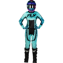 Fly Racing 2027 Lite Flake Aqua/Teal/Black Womens Gear Combo