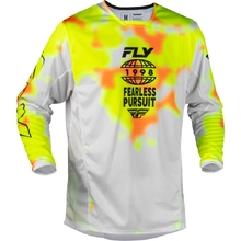 Fly Racing 2027 Kinetic Blur White/Hi Vis/Orange Jersey