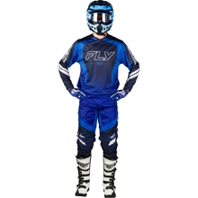 Fly Racing 2027 F-16 Raze Navy/Blue/White Gear Combo