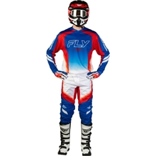 Fly Racing 2027 F-16 Raze Red/White/Blue Gear Combo