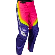 Fly Racing 2027 F-16 Raze Purple/Red/Yellow Kids Pants
