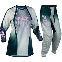 Fly Racing 2027 F-16 Lift Green/Purple/Pink Womens Gear Set