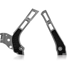 Acerbis Yamaha YZ 125/250 X-Grip Silver/Black Frame Guards