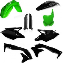 Acerbis Kawasaki KX450F 2016-18 Black Green Plastics Kit