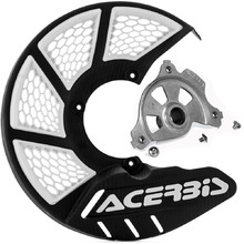Acerbis Honda CR/CRF 125-450 Black/White X-Brake 2.0 Front Disc Cover & Mount Kit