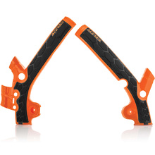 Acerbis KTM 85SX 13-17 X-Grip Orange/Black Frame Guards