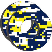 Factory Effex Husqvarna Blue/Yellow Grip Donuts