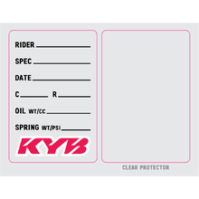 Factory Effex KYB Suspension Spec Sticker - 3 Pack