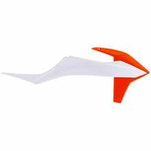 Acerbis KTM SX-F 19-21 EXC-F 20-21 Orange/White Radiator Shrouds