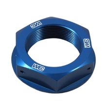 Works Connection Kawasaki Blue Steering Stem Nut