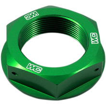 Works Connection Kawasaki Green Steering Stem Nut