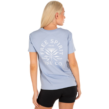 Unit Lotus Light Blue Womens Tee