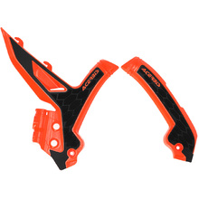 Acerbis KTM SX/SXF 23-27 EXC/EXC-F 24-27 Orange/Black X-Grip Frame Guards
