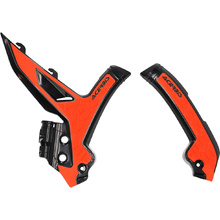 Acerbis KTM SX/SXF 23-27 EXC/EXC-F 24-27 Black/Orange X-Grip Frame Guards