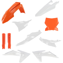 iPlastix KTM SX/SX-F 23-24 Orange/White Plastics Kit