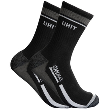 Unit Coolmax Black Crew Socks - 2 Pack