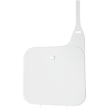 UFO Honda CR125/250/500 87-94 White Front Number Plate
