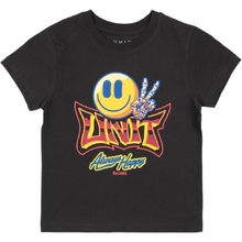 Unit Happy Washed Black Toddler Tee