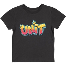 Unit Tagged Washed Black Toddler Tee
