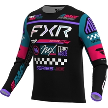 FXR 2026 Podium Gladiator Black/Coral/Teal Jersey