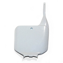 UFO Honda CR 125/250/500 White Front Number Plate