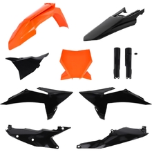 Acerbis KTM SX/SXF 25-27 Orange/Black Plastics Kit