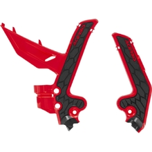 Acerbis Gas Gas MC85 25-27 Red/Black X-Grip Frame Guards