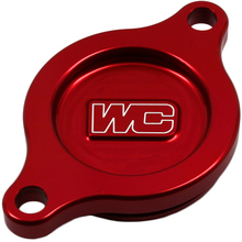 Works Connection Suzuki RMZ250 07-27 Red Oil Filter Cover